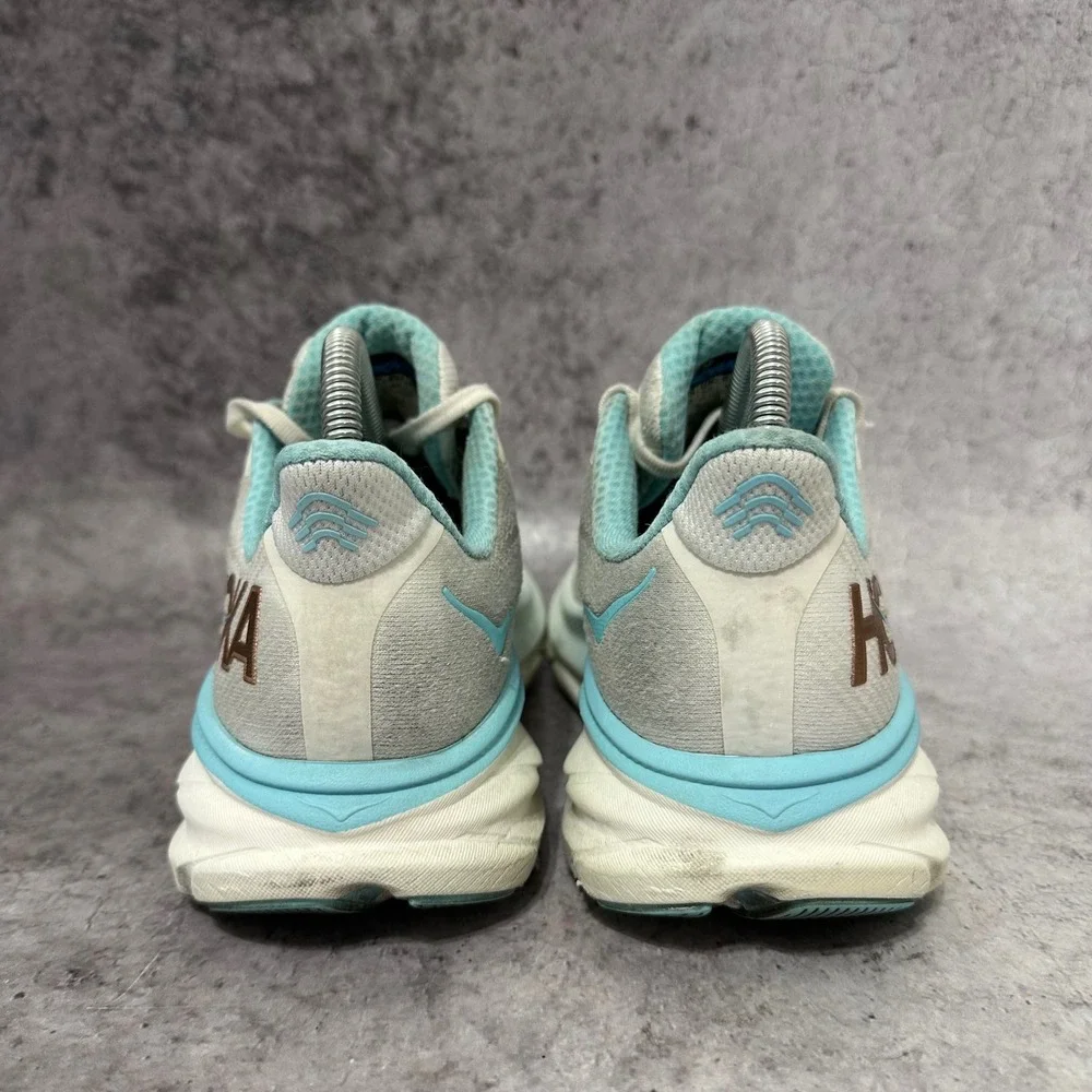 Hoka Clifton 9 Womens Size 8 Frost Rose Gold Running Shoes 1127896 FTRS Mesh